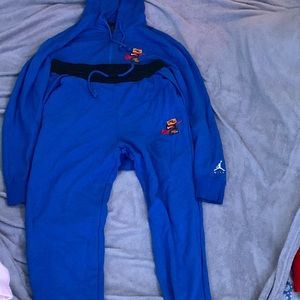 Jordan hoodie zip up sweatsuit